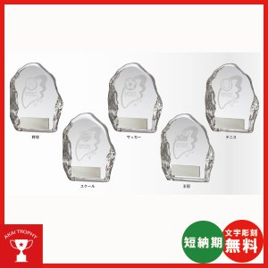 画像: VTX3651：野球・サッカー・テニスなどに各種大会に使用していただけるレリーフ交換式クリスタル楯