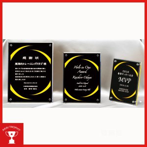 画像: 表彰楯　CK207：勤続表彰・企業表彰・代理店表彰・周年記念・竣工記念・表彰用品にオススメのレーザー彫刻表彰楯