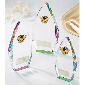 画像: CM-423 オプティカルガラス楯　レインボー加工