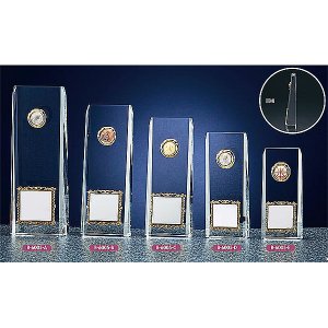 画像: B-6005　サッカー・野球・バスケットボール・テニスなどに各種大会に使用していただけるレリーフ交換式クリスタル楯