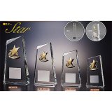 画像: BW-2055　クリスタルブロンズ 　高級感あるガラス製　クリスタルトロフィー