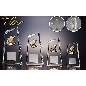 画像: BW-2055 クリスタルブロンズ 高級感あるガラス製 クリスタルトロフィー