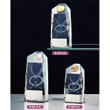 画像: B-6012　サッカー・野球・バスケットボール・テニスなどに各種大会に使用していただけるレリーフ交換式クリスタル楯