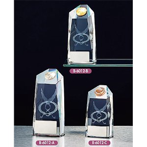 画像: B-6012　サッカー・野球・バスケットボール・テニスなどに各種大会に使用していただけるレリーフ交換式クリスタル楯