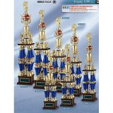 画像: TX-3151文字彫刻無料、ピクトグラムをモチーフにした SZ人形はボリューム満点！！ 4本柱トロフィー