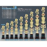 画像: TO-3166 文字彫刻無料、ピクトグラムをモチーフにした SZ人形はボリューム満点！！ 1本柱トロフィー