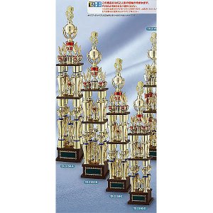 画像: TX-3150文字彫刻無料、ピクトグラムをモチーフにした SZ人形はボリューム満点！！ 4本柱トロフィー