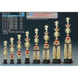 画像: TO-3155 文字彫刻無料、ピクトグラムをモチーフにした SZ人形はボリューム満点！！ 4本柱トロフィー