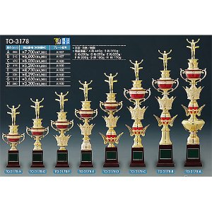 画像: TO-3178 文字彫刻無料、女神・ワシ・野球・バスケットボール・サッカ・バスケットボール・音楽・全ジャンルに安くて大きな１本柱トロフィー