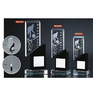 画像: BW2310:野球大会などに使用していただけるクリスタル式トロフィー