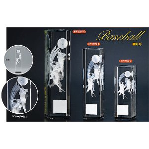 画像: BW2290:野球大会などに使用していただけるクリスタル式トロフィー