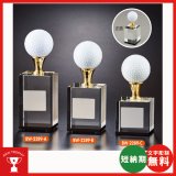 画像: ホールインワン用ブロンズ　BW2289：ホールインワンの記念ボールを飾れる記念品　記念クリスタルブロンズトロフィー