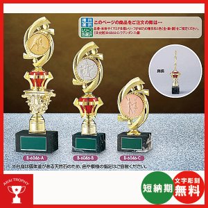 画像1: B6046：野球・サッカー・バスケットボール・剣道・テニスなどに各種大会に使用していただけるレリーフ交換式トロフィー