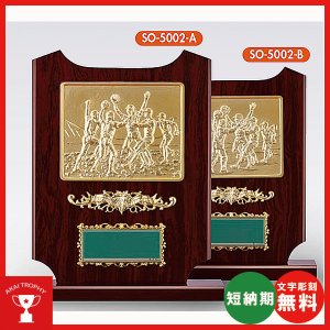 画像: SO5002：名入れ・文字彫刻無料・野球専用楯、大量購入や、大会の参加賞や、低予算時に格安な表彰楯　優勝楯
