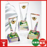 画像: CM-422 オプティカルガラス楯　レインボー加工