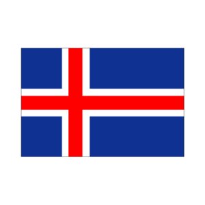 画像1: 卓上旗　アイスランド：短納期・世界の国旗の卓上旗販売
