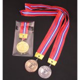 画像: KMSメダル-Y型 φ50mm　ビニールケース入り　V形リボン付き：大会の記念に１個から販売、金メダル・銀メダル・銅メダル、優勝メダル