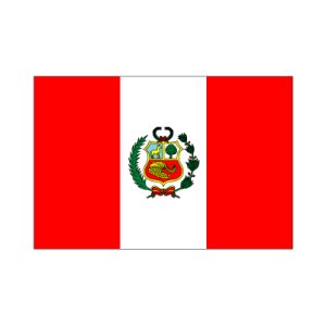 画像1: 卓上旗　ペルー