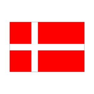 画像1: 卓上旗　デンマーク