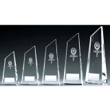 画像: ＶT3130 クリスタルブロンズ 社内表彰・企業表彰・周年記念・コンテスト用に高級感あるガラス製トロフィー・クリスタルトロフィー
