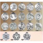 画像: KMメダル-C型 φ60mmメダル　プラケース入り　V形リボン付き：大会の記念に１個から販売、金メダル・銀メダル・銅メダル、優勝メダル