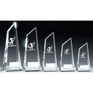 画像: VT3400 ゴルフ用クリスタル ゴルフコンペの記念品、景品には、ガラス製の高級なゴルフ用のクリスタルトロフィー