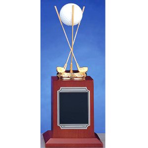 画像2: BT3599：ホールインワンの記念ボールを飾れる　お祝い用の記念品、記念ブロンズトロフィー