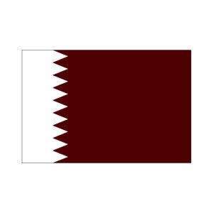 画像: 卓上旗　カタール