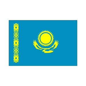 画像1: 卓上旗　カザフスタン