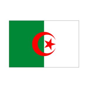 画像1: 卓上旗　アルジェリア