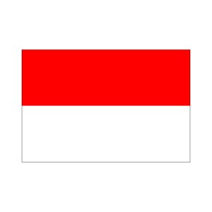 画像1: 卓上旗　インドネシア