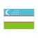 画像1: 卓上旗　ウズベキスタン